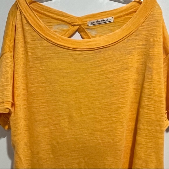 Free People Viola Oversized Slub Knit Cut Out Back T-Shirt - Picture 4 of 10